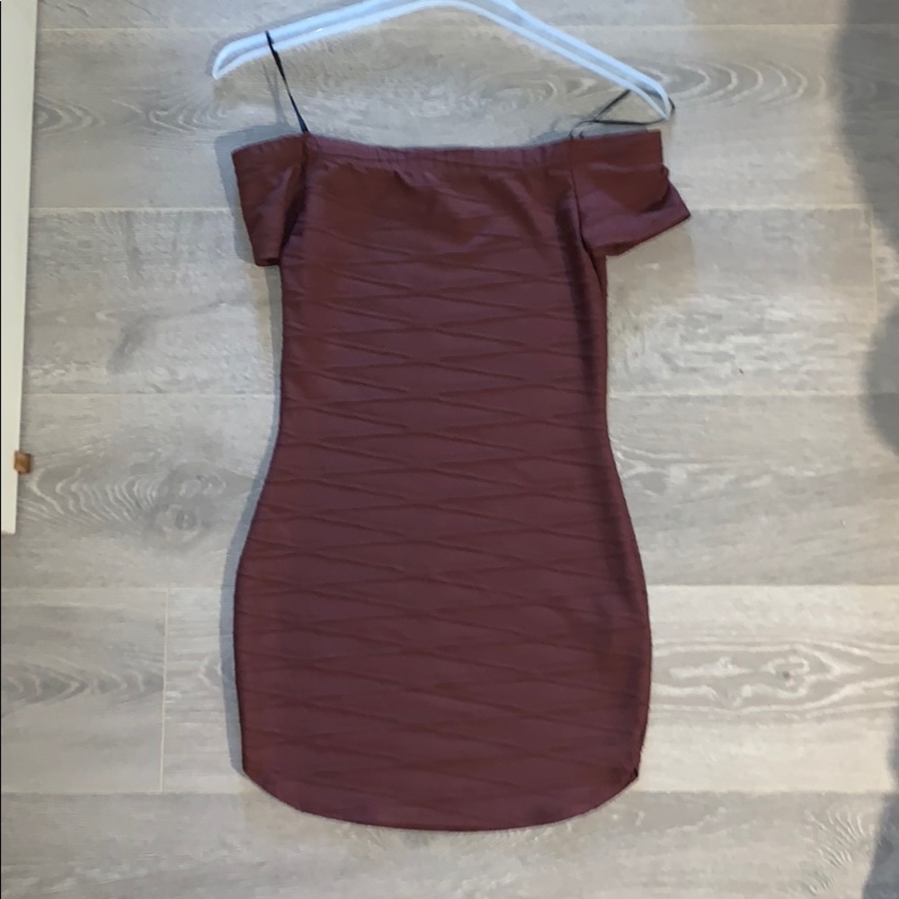 Pink Off Shoulder Dress